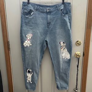 Disney Blue Jeans with Dalmatian Design